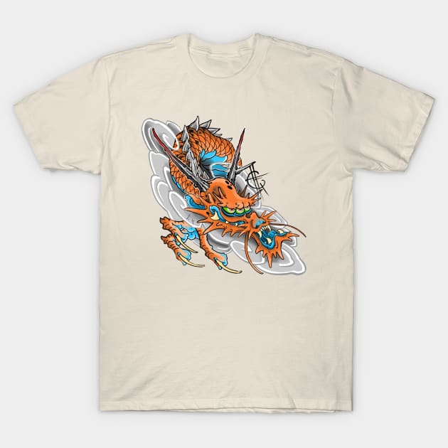 Blinky Dragon T-Shirt by Hori Chou Tattoo